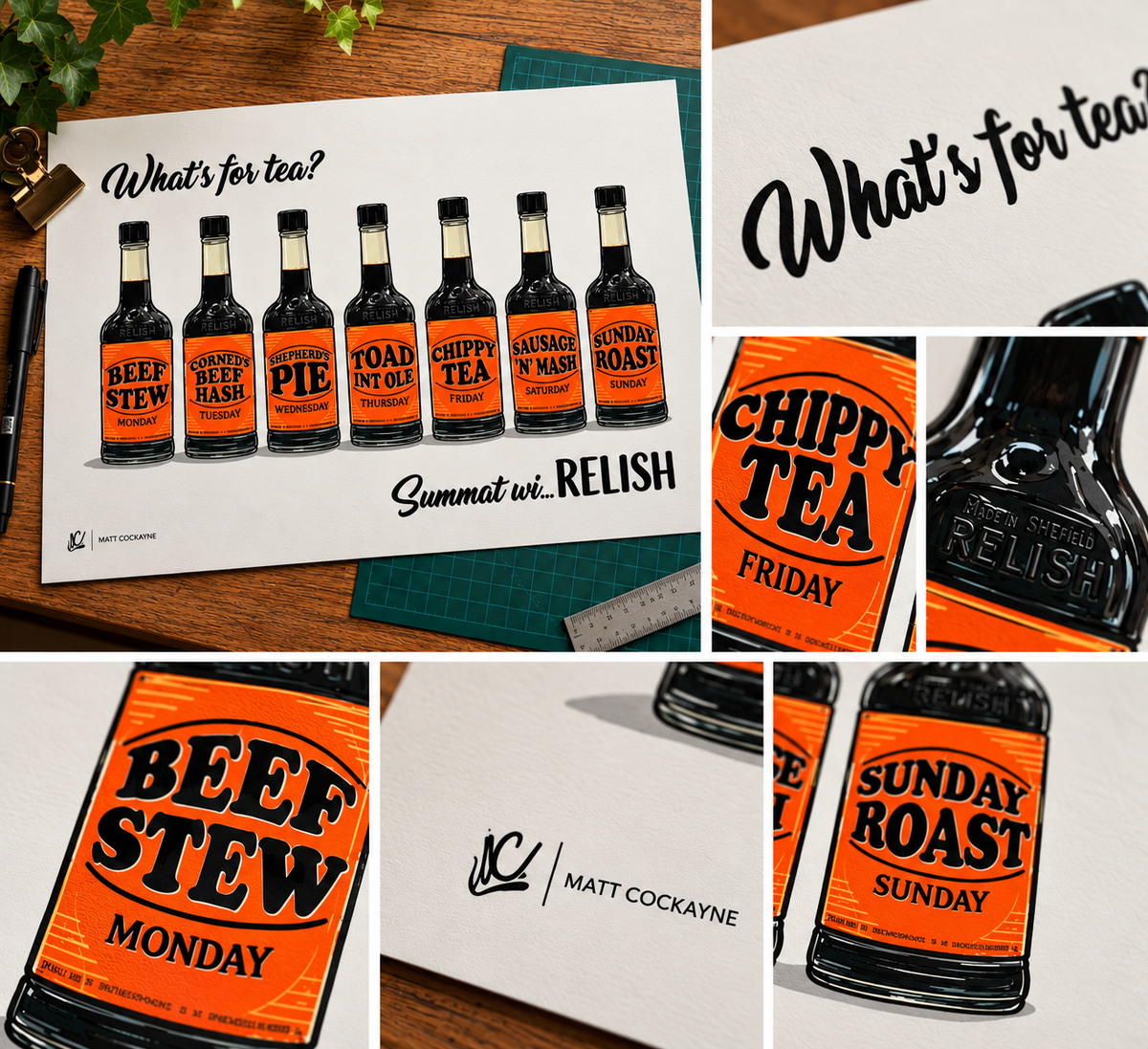 Summat Wi' Relish – Henderson's Relish Sheffield Art Print