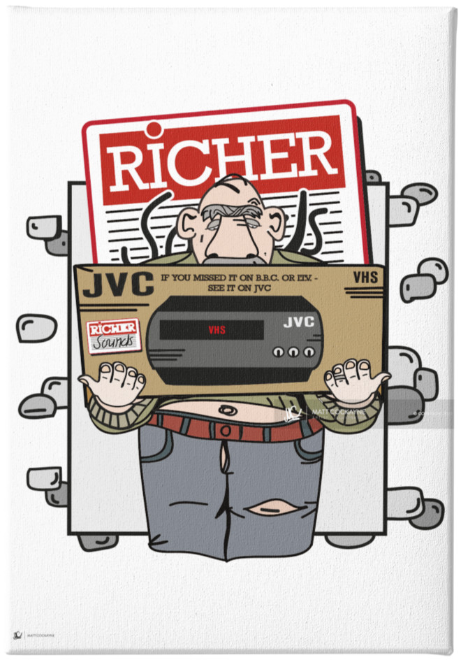 TEN TON VCR - Sheffield Prints - Wall Art - Poster - Print - Canvas -Illustration