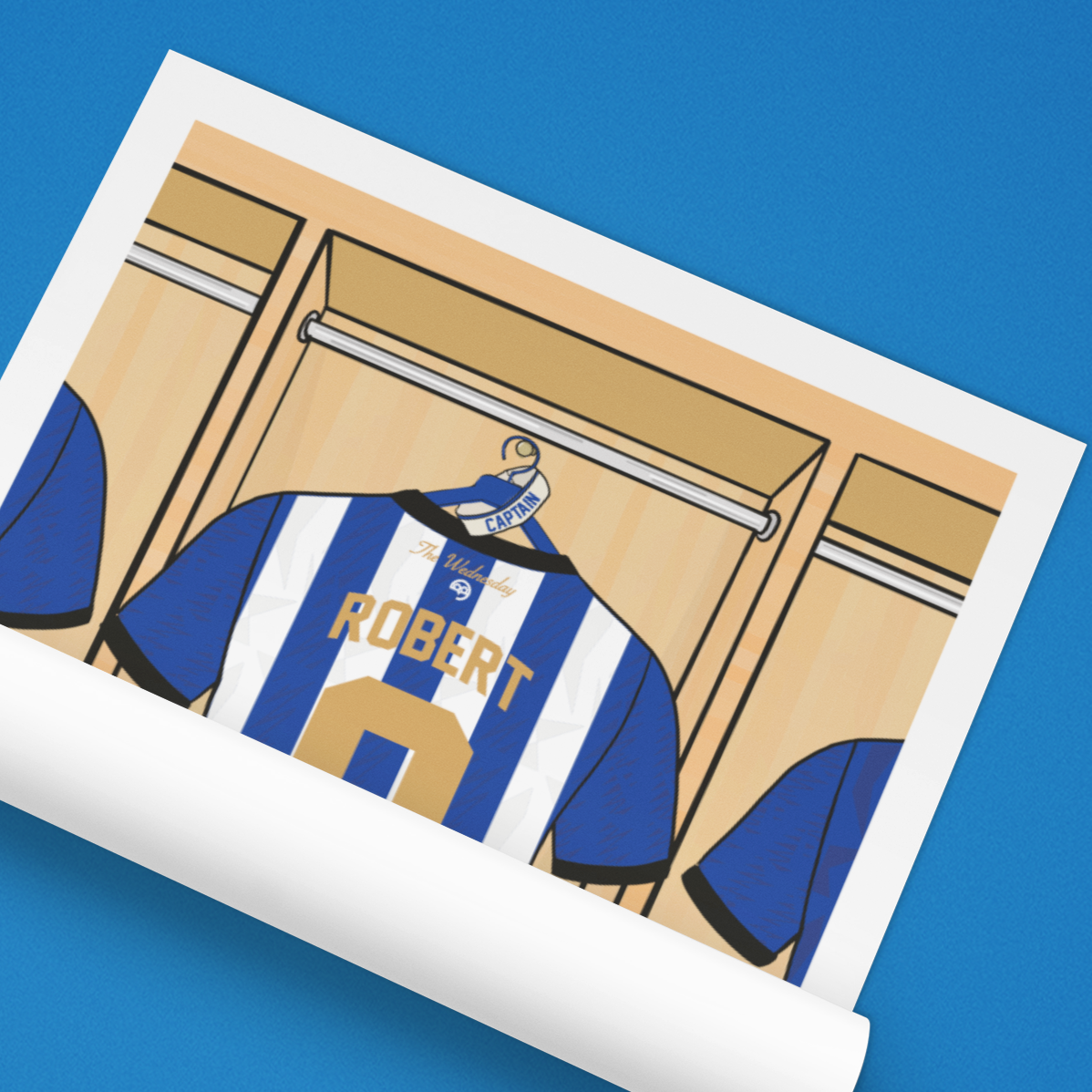 Owls Captain – Sheffield Wednesday Personalised Print