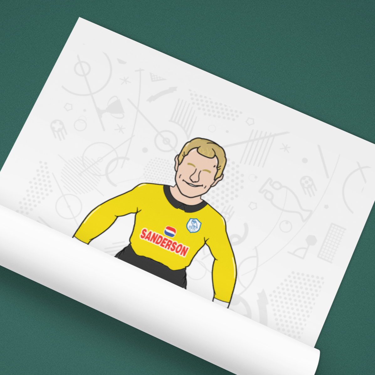 Kevin Pressman Retro Subbuteo Artwork – Sheffield Wednesday Legend Print
