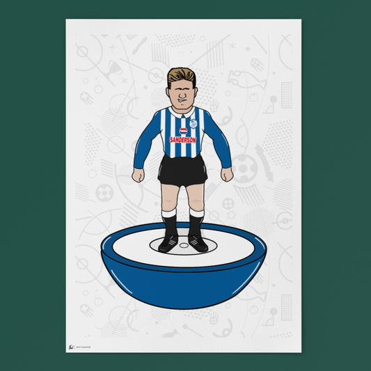 Nigel Pearson Retro Subbuteo Artwork – Sheffield Wednesday Legend Print