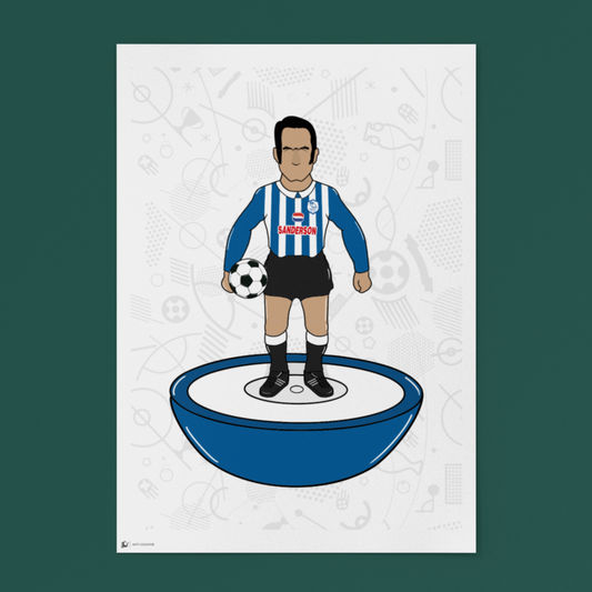 Paolo Di Canio Retro Subbuteo Artwork – Sheffield Wednesday Legend Print