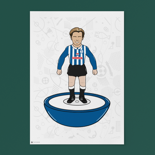 Roland Nilsson Retro Subbuteo Artwork – Sheffield Wednesday Legend Print