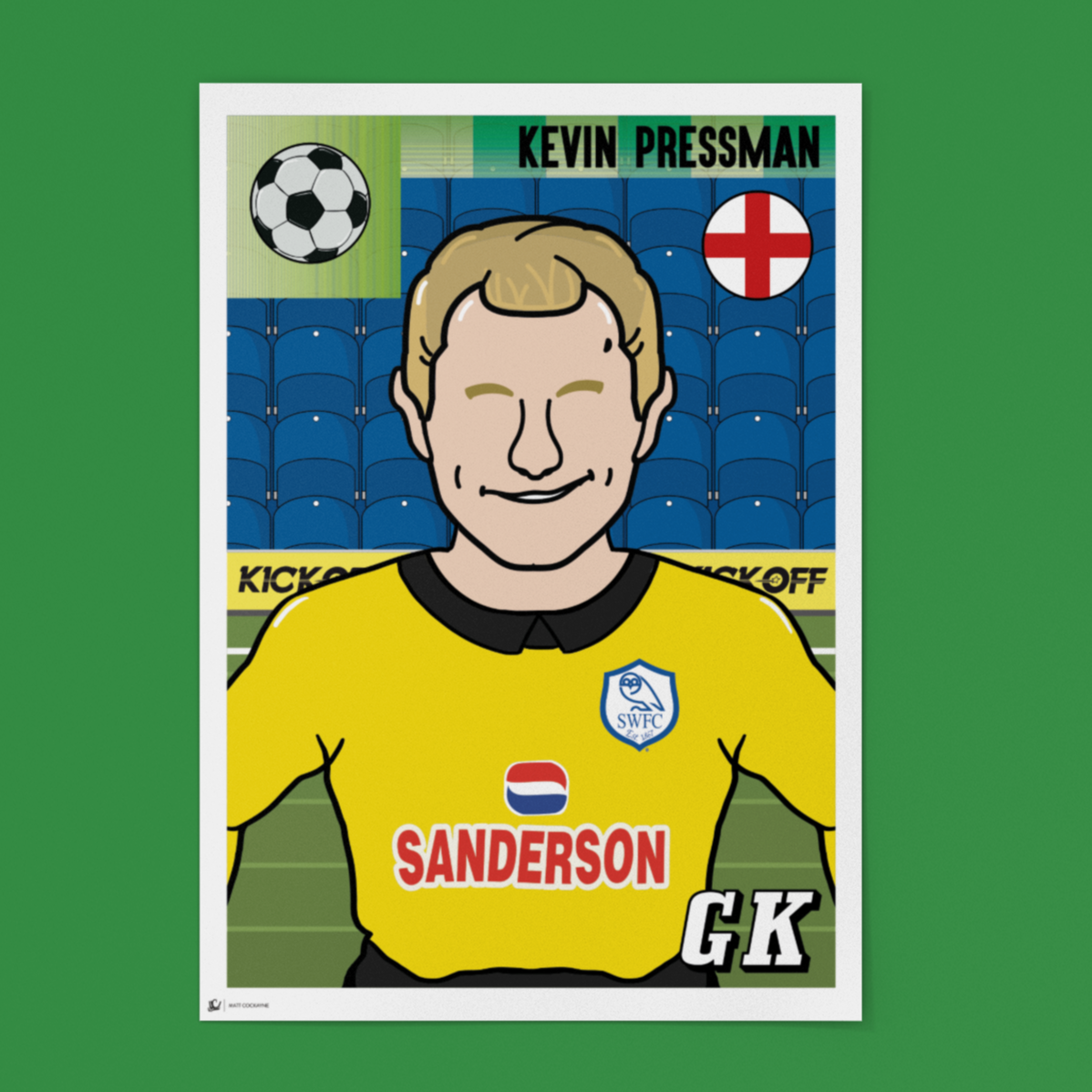 Kevin Pressman Sheffield Wednesday Panini Sticker – Retro Collectible