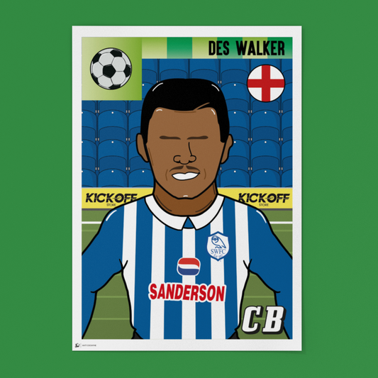 Des Walker Sheffield Wednesday Panini Sticker – Retro Collectible