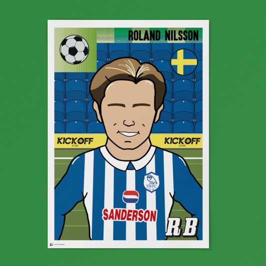 Roland Nilsson Sheffield Wednesday Panini Sticker – Retro Collectible