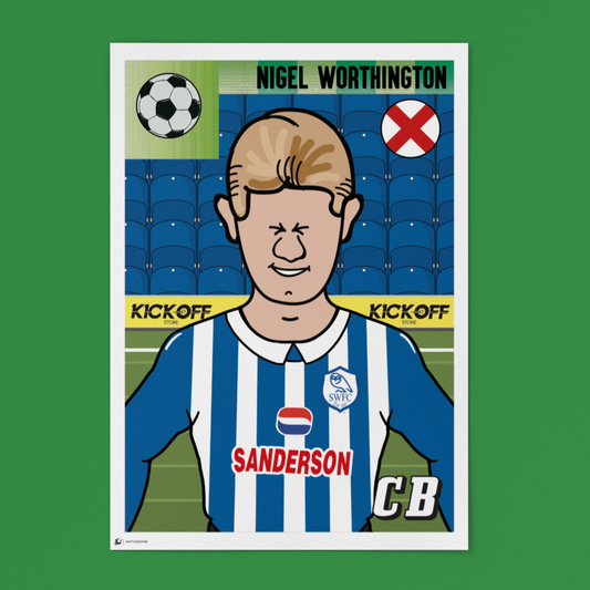 Nigel Worthington Sheffield Wednesday Panini Sticker – Retro Collectible
