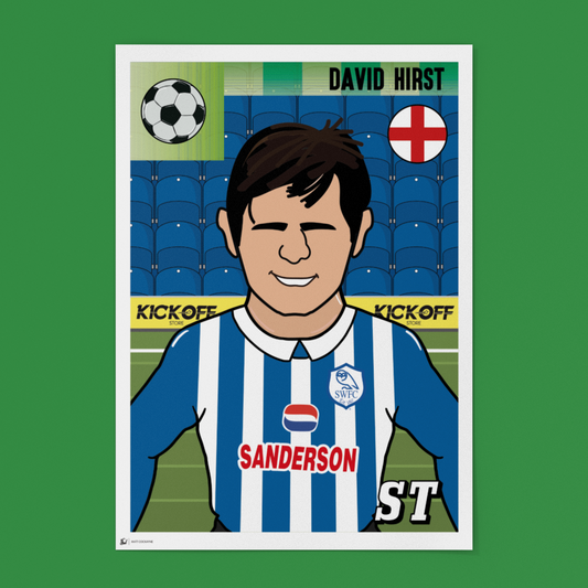David Hirst Sheffield Wednesday Panini Sticker – Retro Collectible