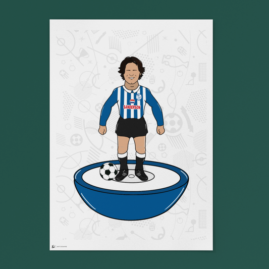 Benito Carbone Retro Subbuteo Artwork – Sheffield Wednesday Legend Print