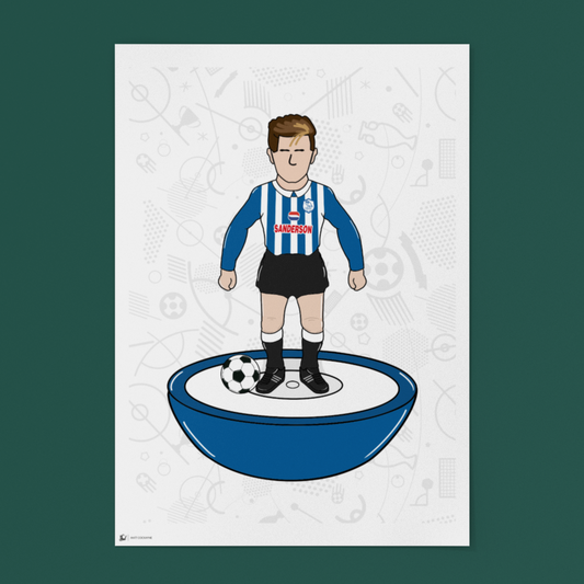 Chris Waddle Retro Subbuteo Artwork – Sheffield Wednesday Legend Print