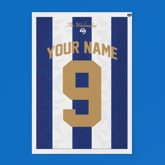Owls Retro Shirt – Sheffield Wednesday (Personalised Print)