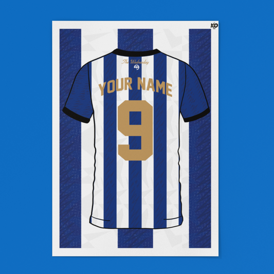 Owls Retro Shirt – Sheffield Wednesday (Personalised Print)