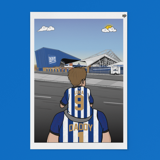 Personalised SWFC Dad & Lad Artwork