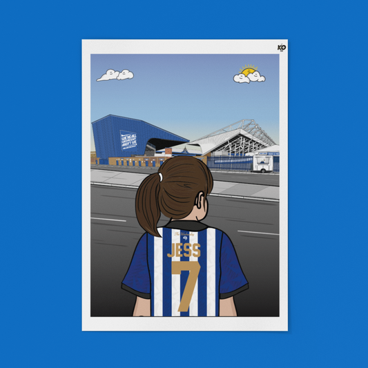 SWFC Young Owlette – Personalised Sheffield Wednesday Print