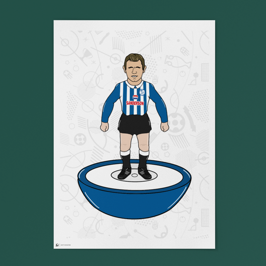 John Sheridan Retro Subbuteo Artwork – Sheffield Wednesday Legend Print