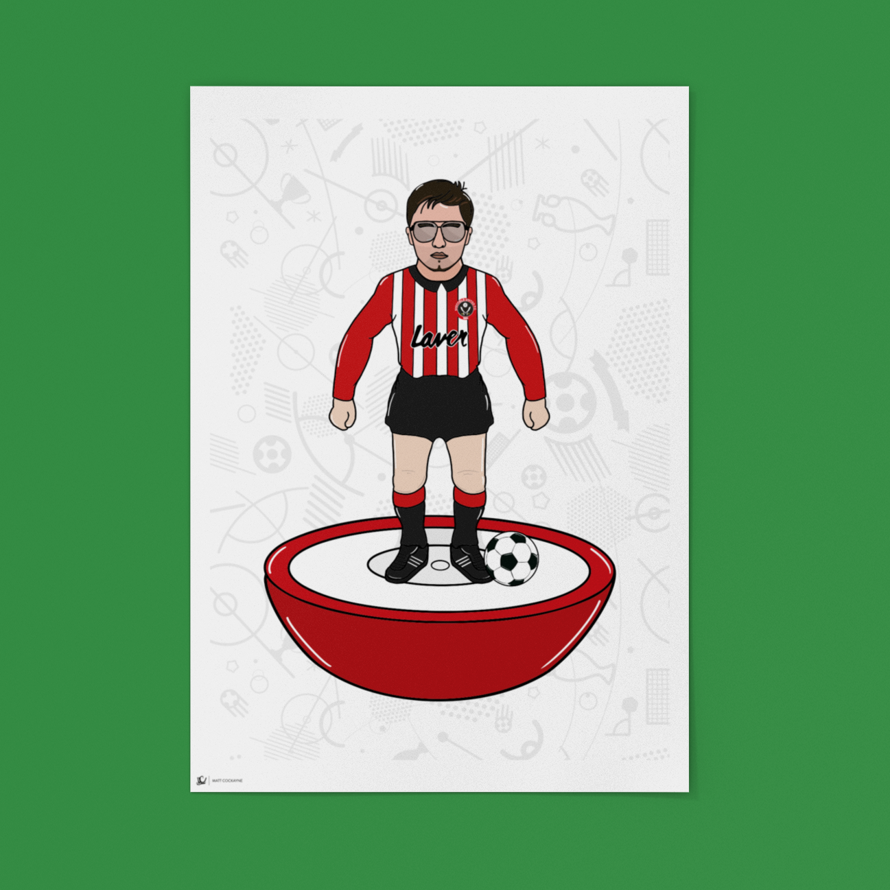 Personalised Subbuteo Football Artwork – Commission Your Own Retro Print