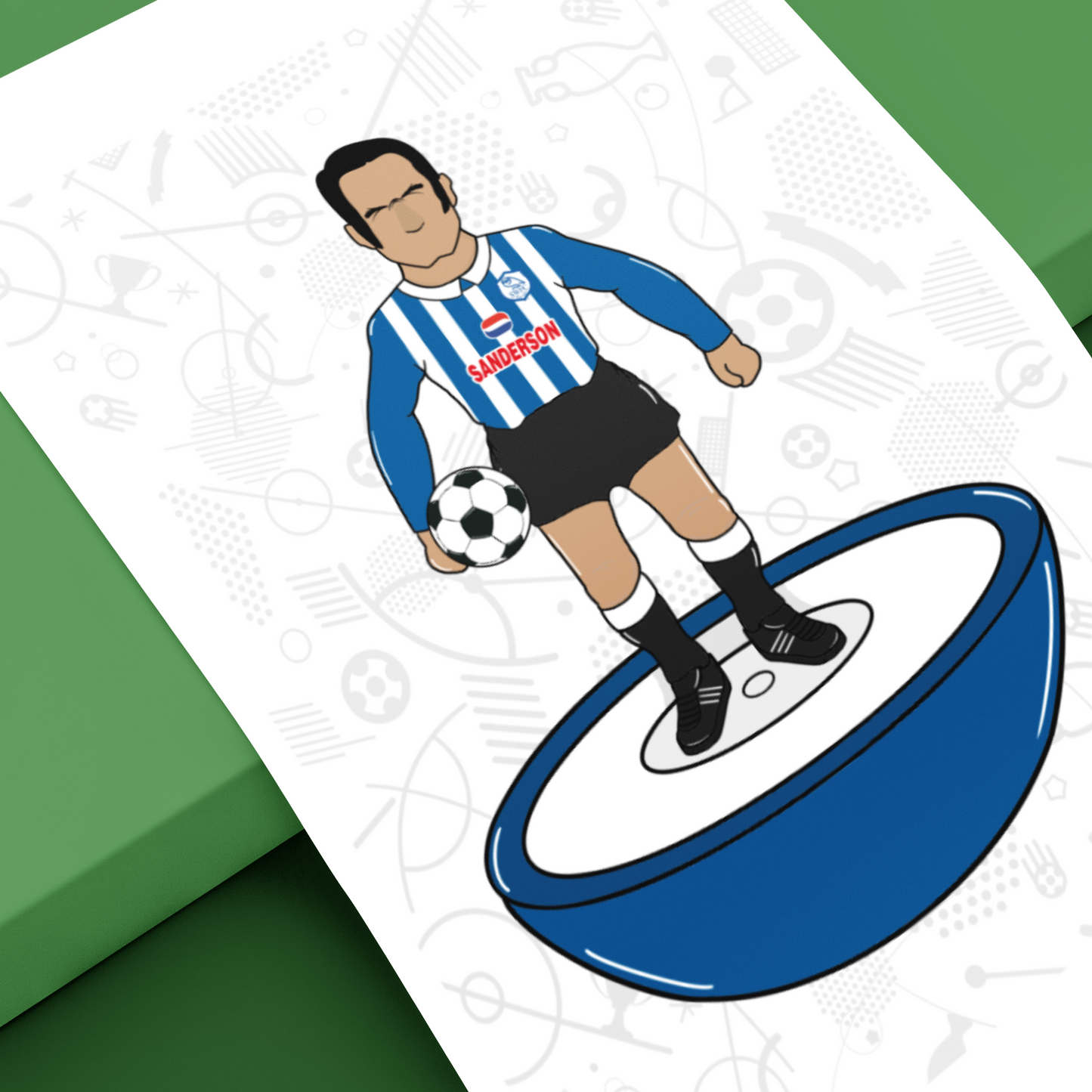 Paolo Di Canio Retro Subbuteo Artwork – Sheffield Wednesday Legend Print
