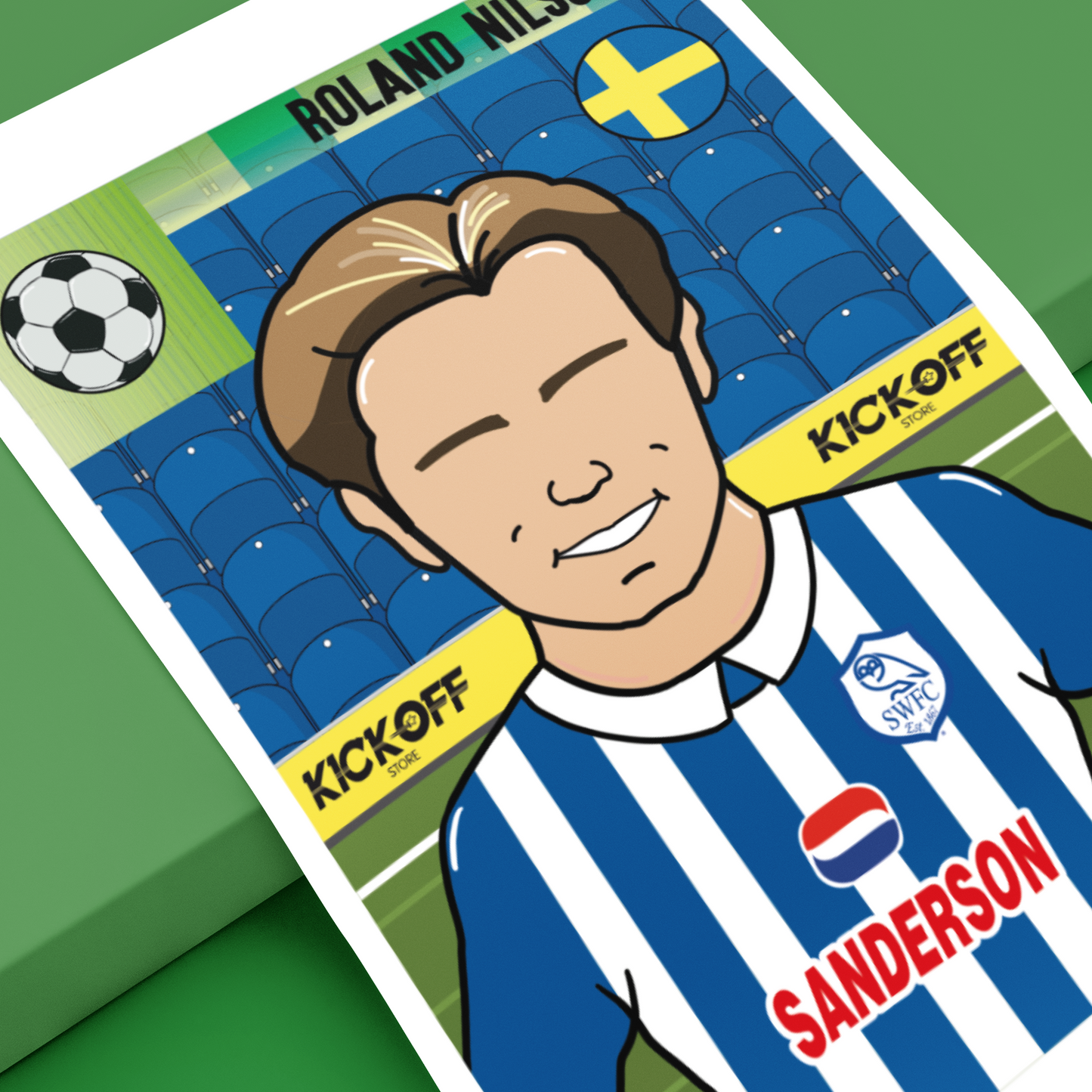 Roland Nilsson Sheffield Wednesday Panini Sticker – Retro Collectible