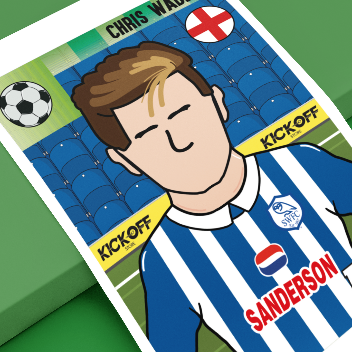 Chris Waddle Sheffield Wednesday Panini Sticker – Retro Collectible