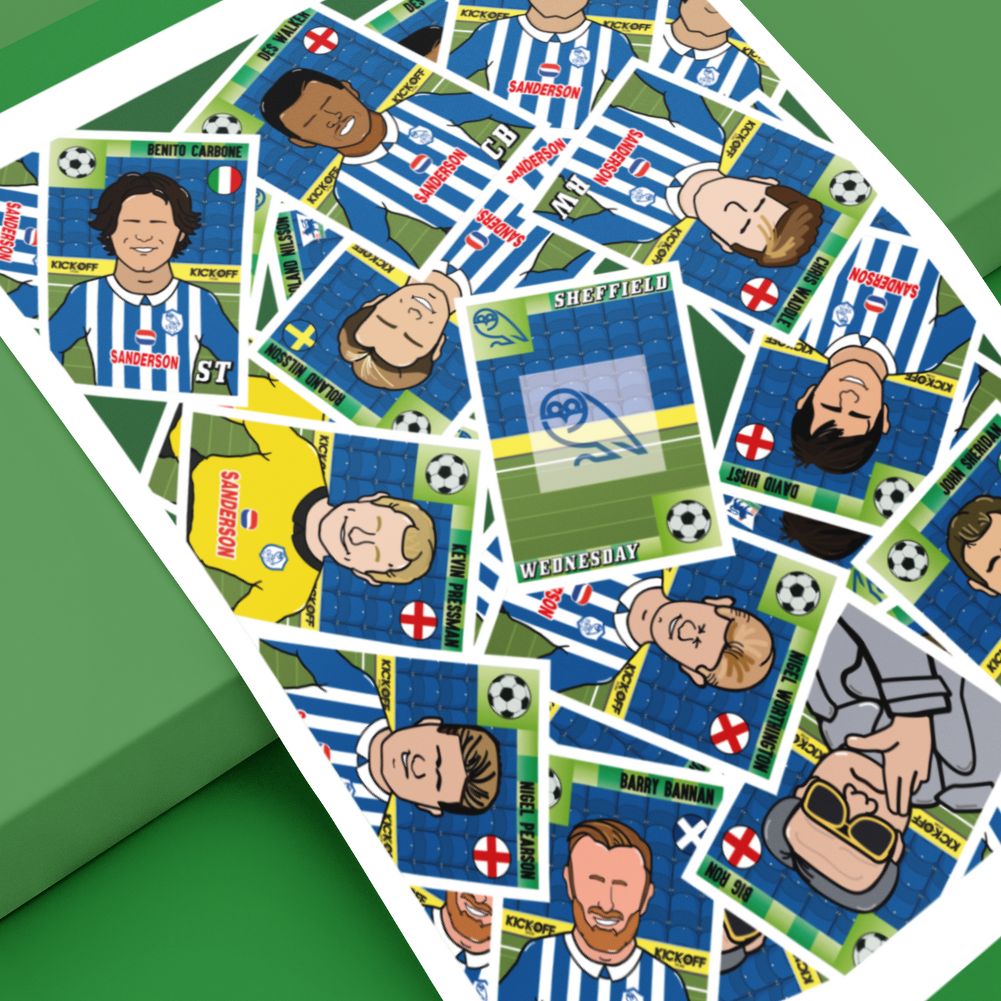 Sheffield Wednesday Panini Sticker Swaps Artwork – Limited Edition Signed Print