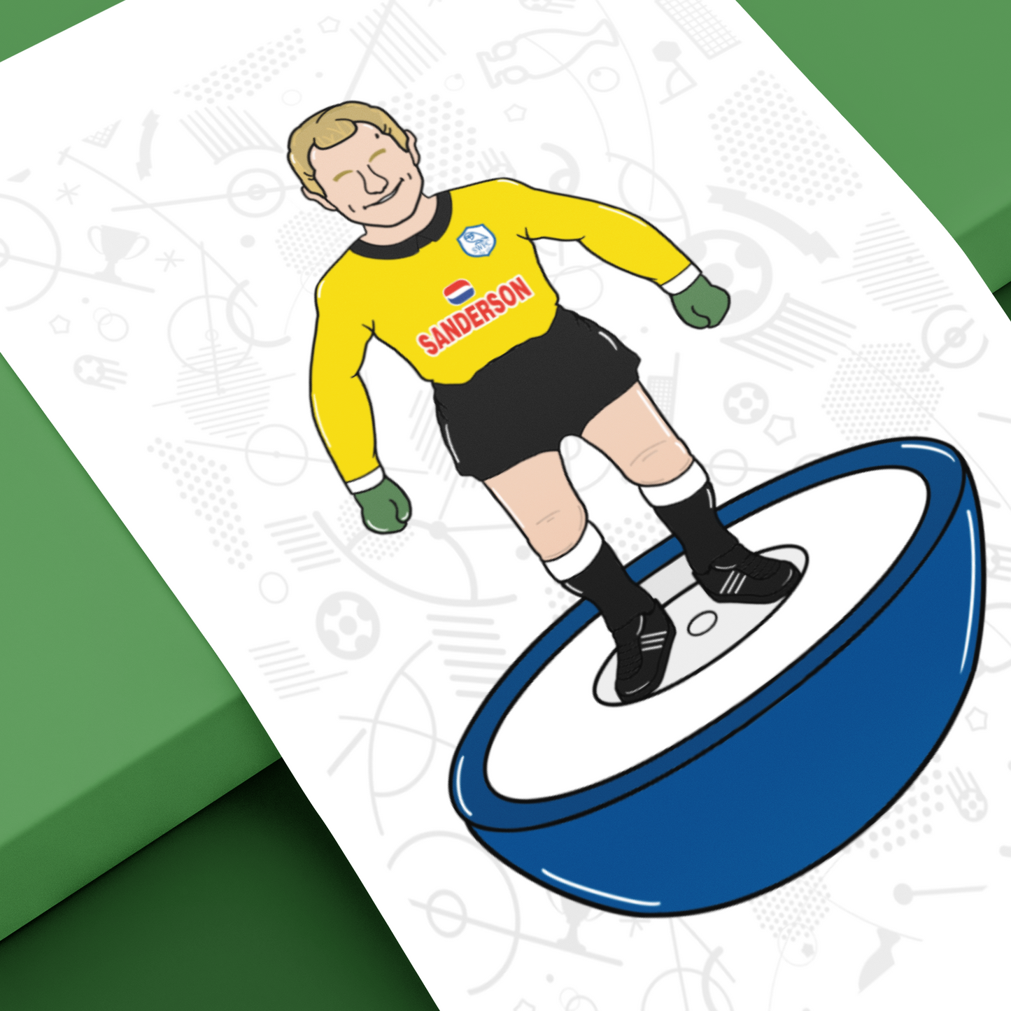Kevin Pressman Retro Subbuteo Artwork – Sheffield Wednesday Legend Print