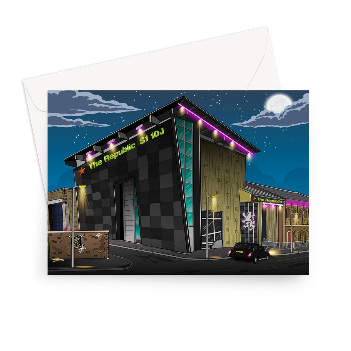 Republic - Gatecrasher S1 1DJ Greeting Card