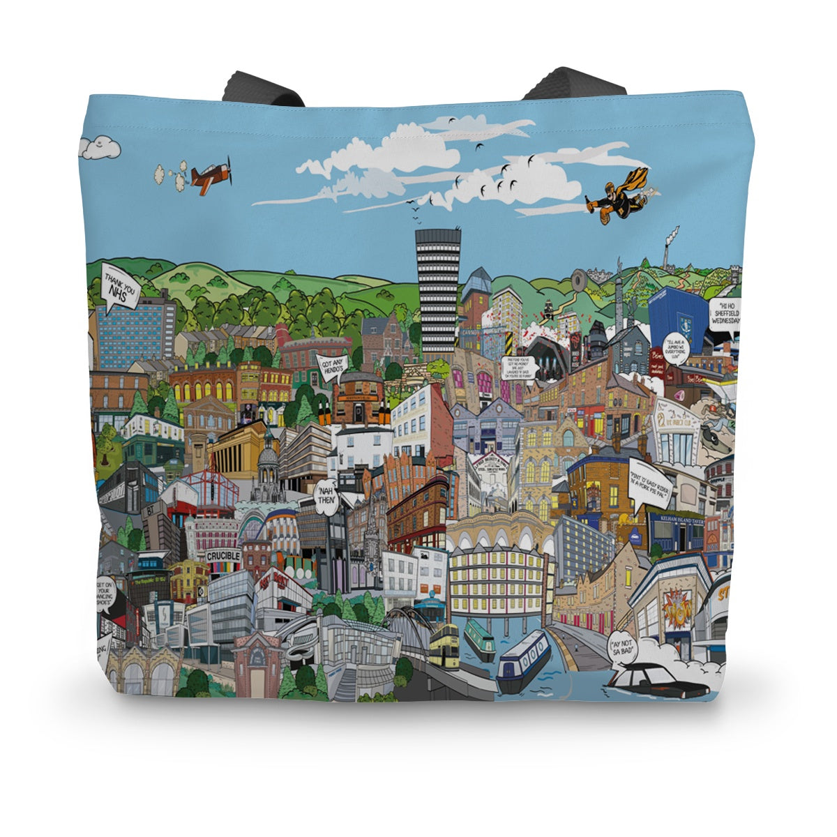 The Sheffield Scene Canvas Tote Bag
