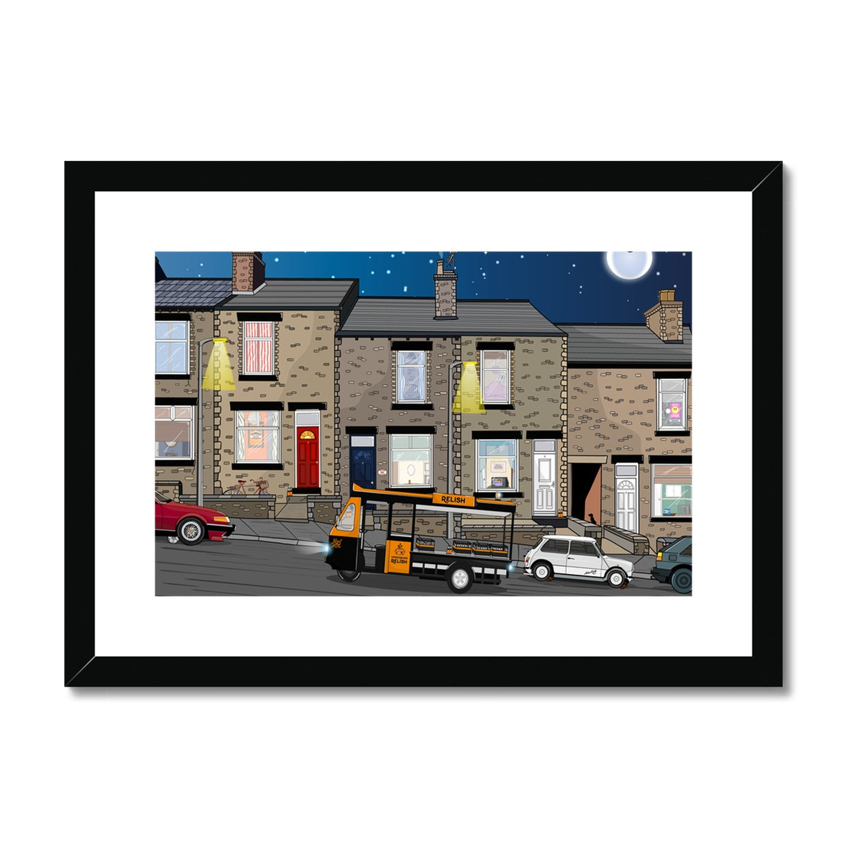 Fuelling Sheff Framed & Mounted Print