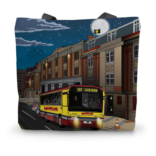 Wow Bus Canvas Tote Bag
