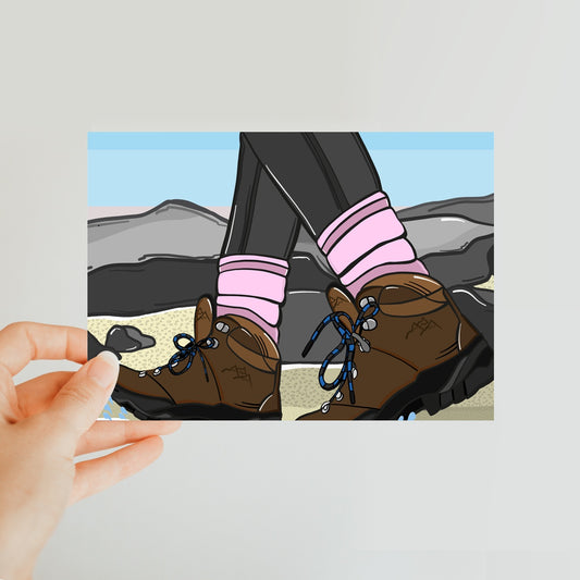 A Hike in the Peaks Classic Postcard