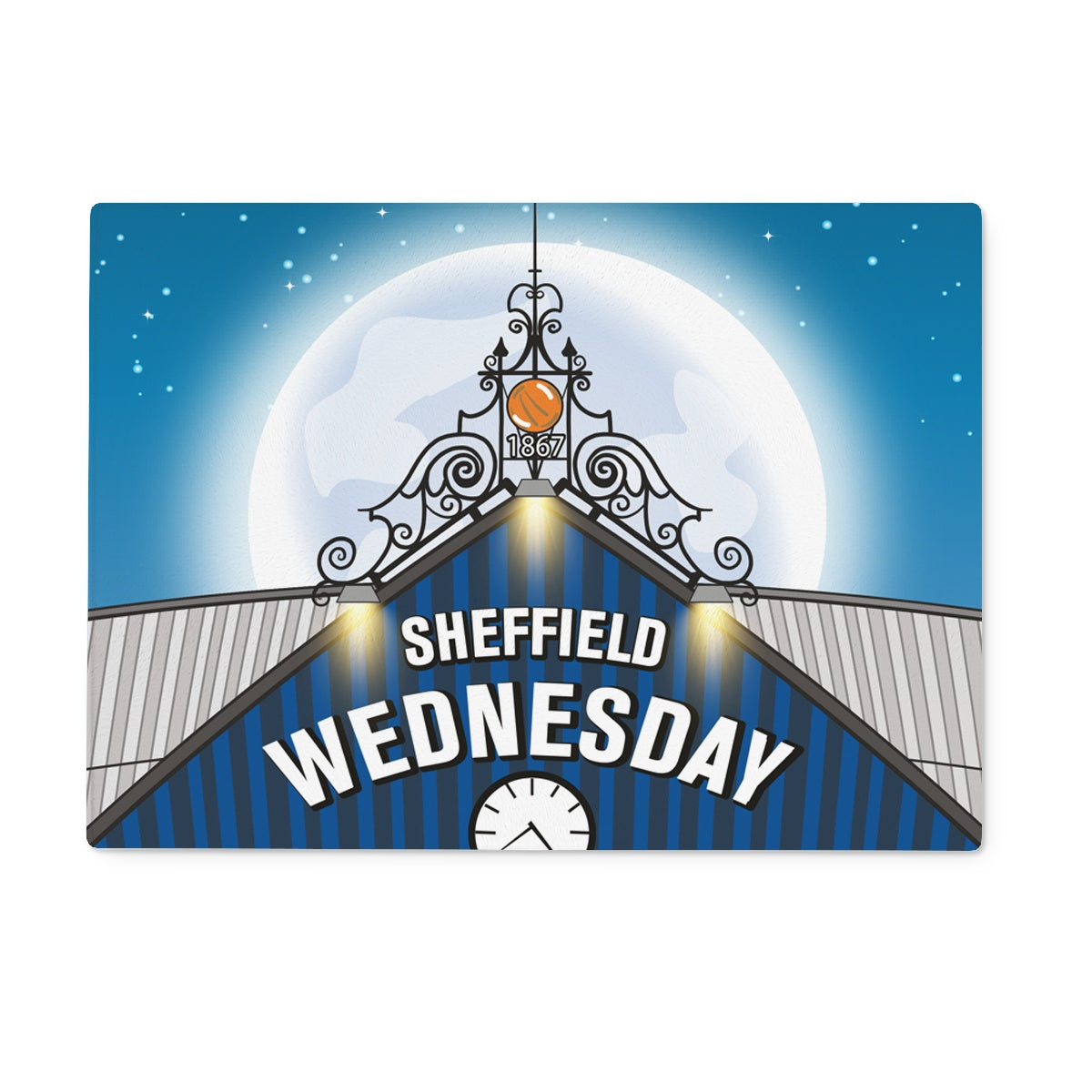SWFC South Stand Glass Chopping Board