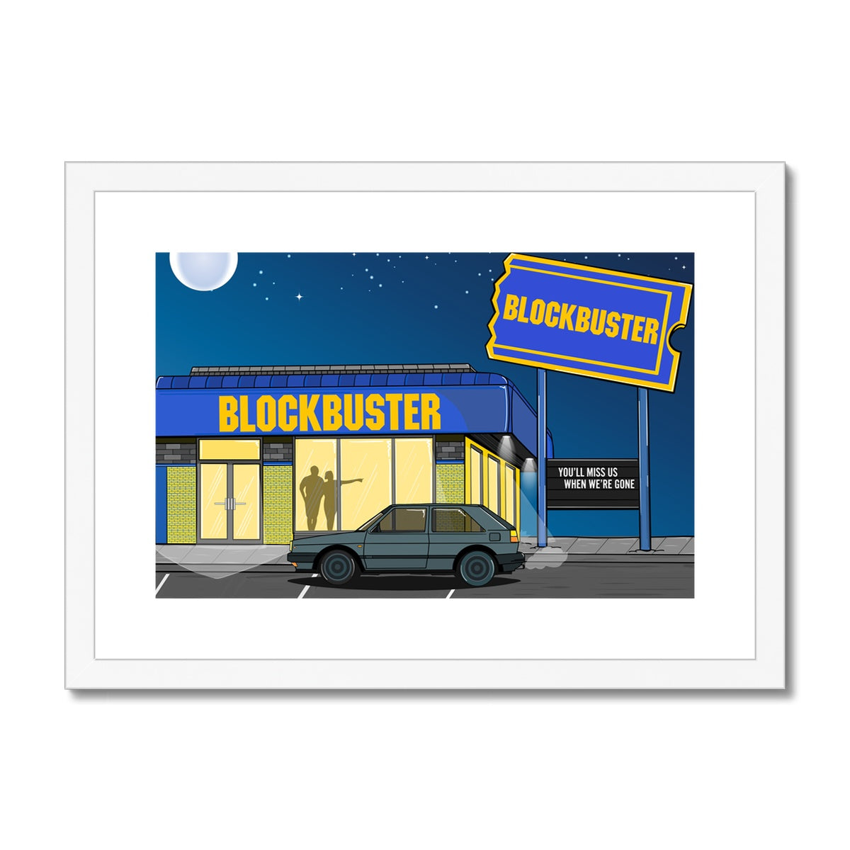 Blockbuster Nights Framed & Mounted Print