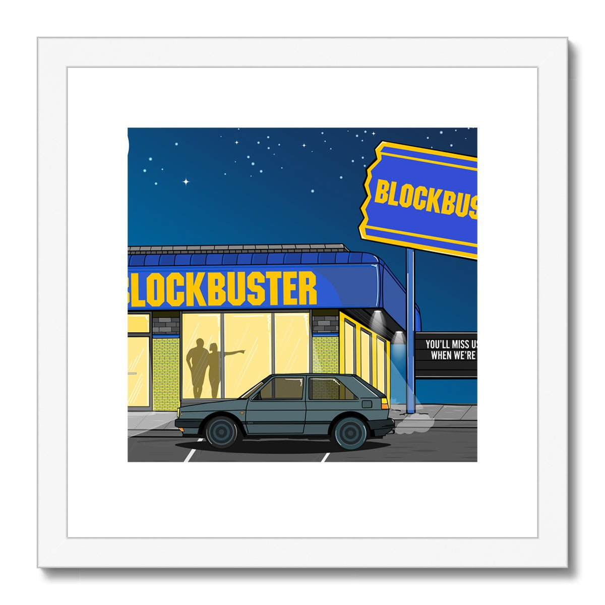 Blockbuster Nights Framed & Mounted Print