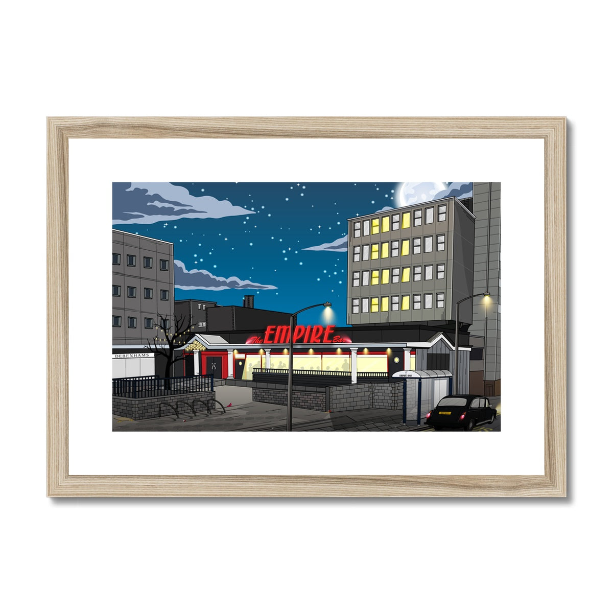 Empire Bar Framed & Mounted Print