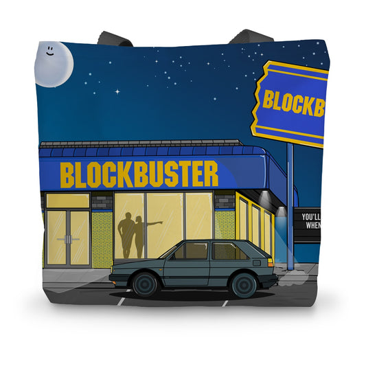 Blockbuster Nights Canvas Tote Bag