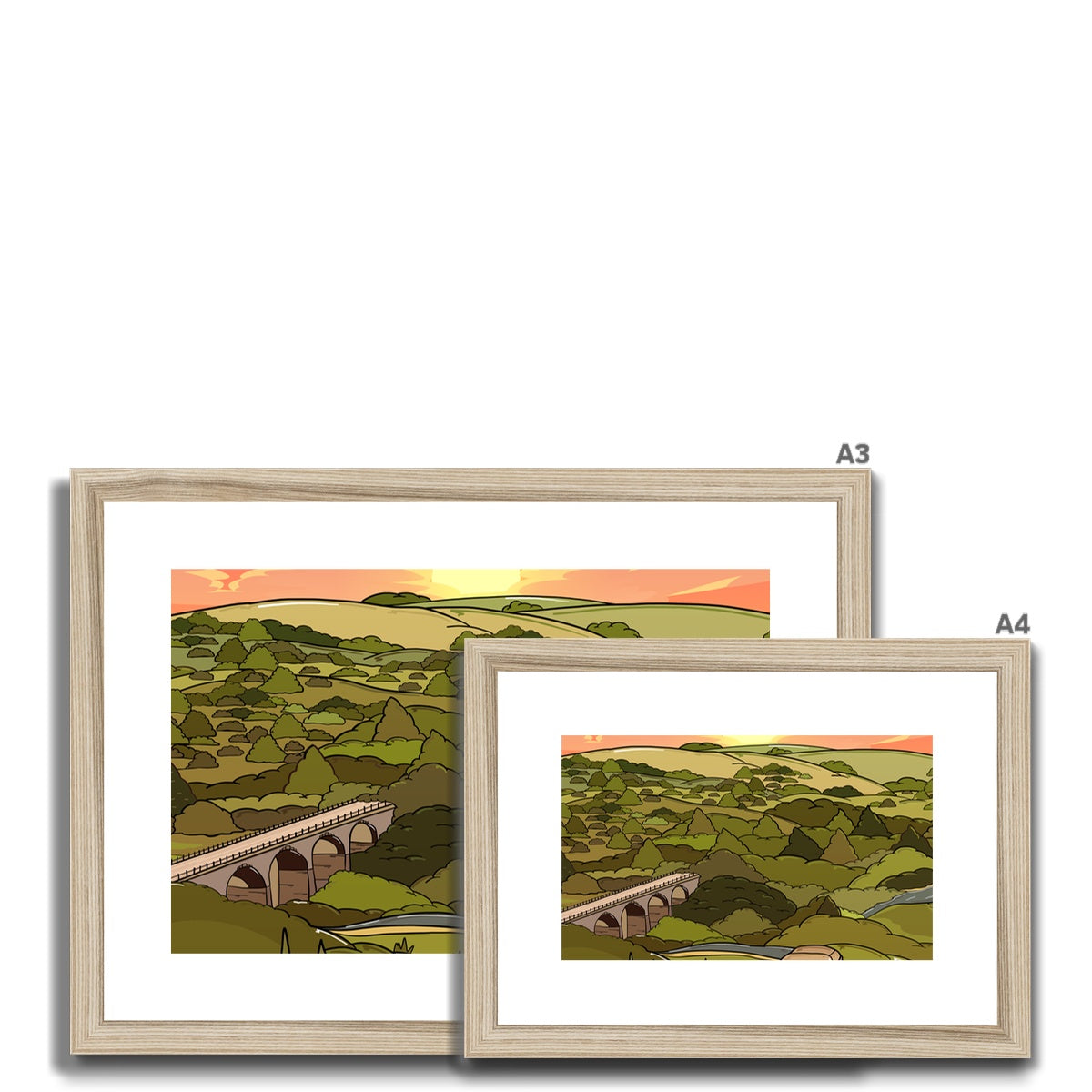 Monsal Head - Into the sunset Framed & Mounted Print