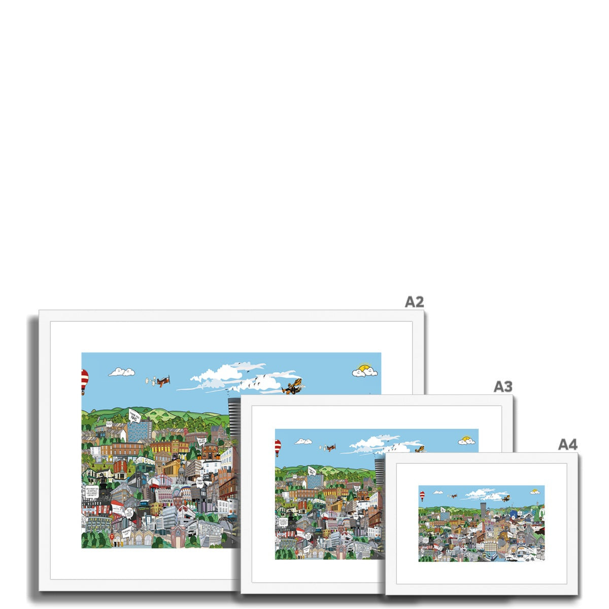 The Sheffield Scene Framed & Mounted Print