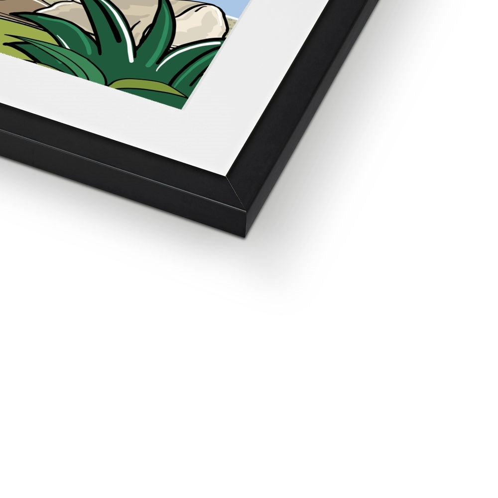 A Hike in the Peaks Framed & Mounted Print