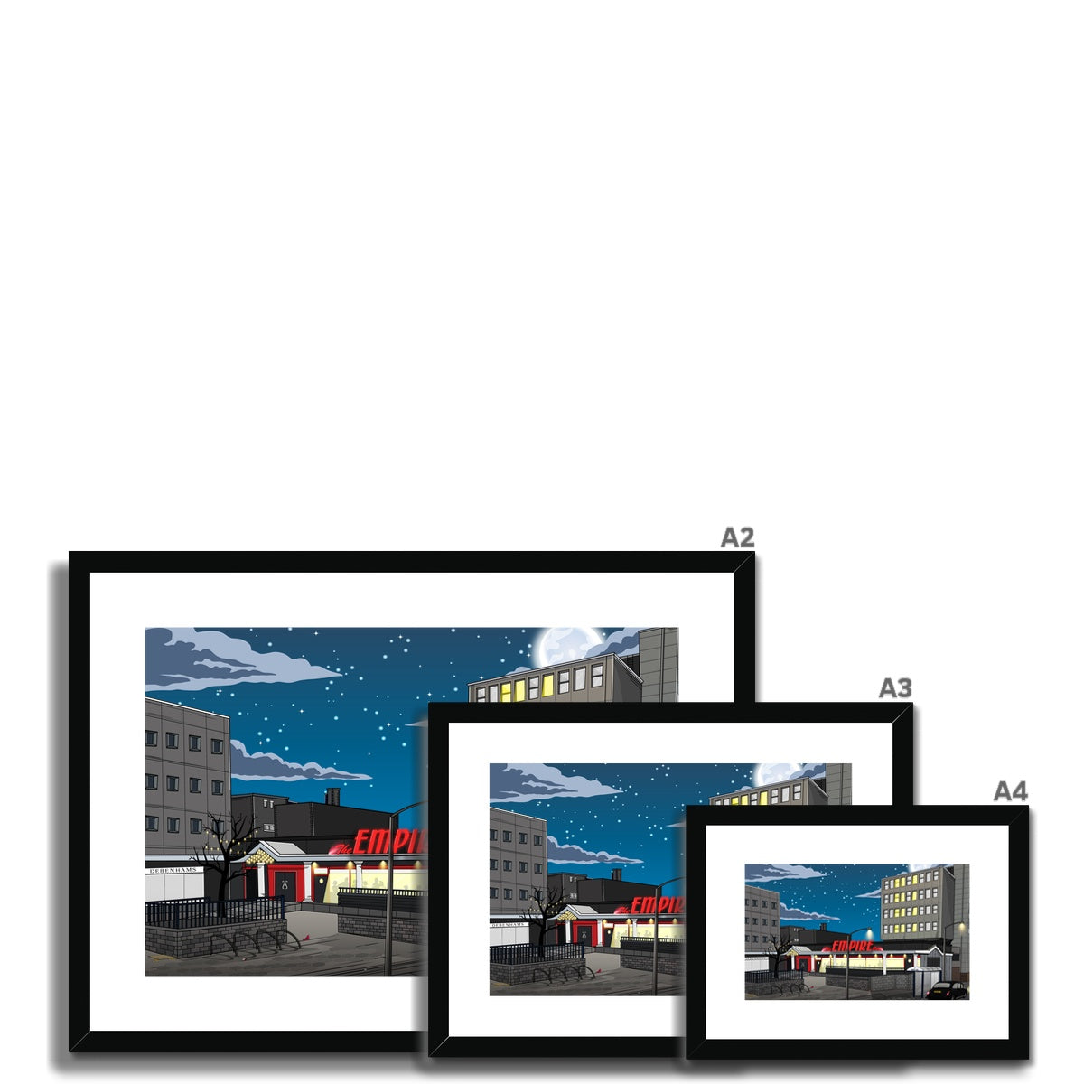 Empire Bar Framed & Mounted Print