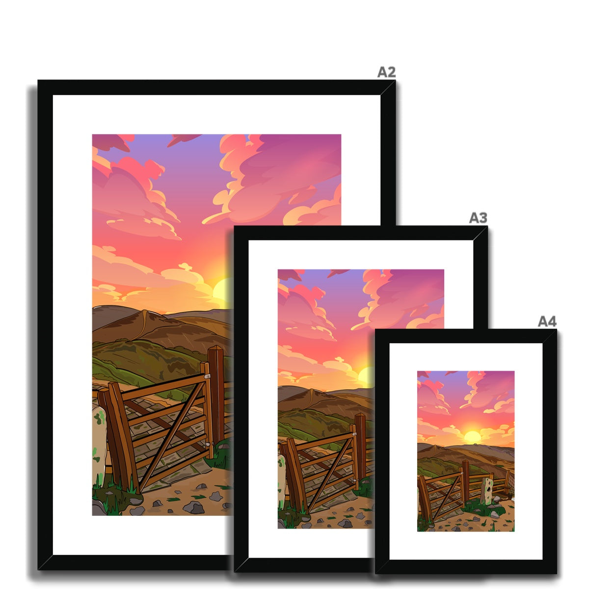 The Great Ridge Framed & Mounted Print