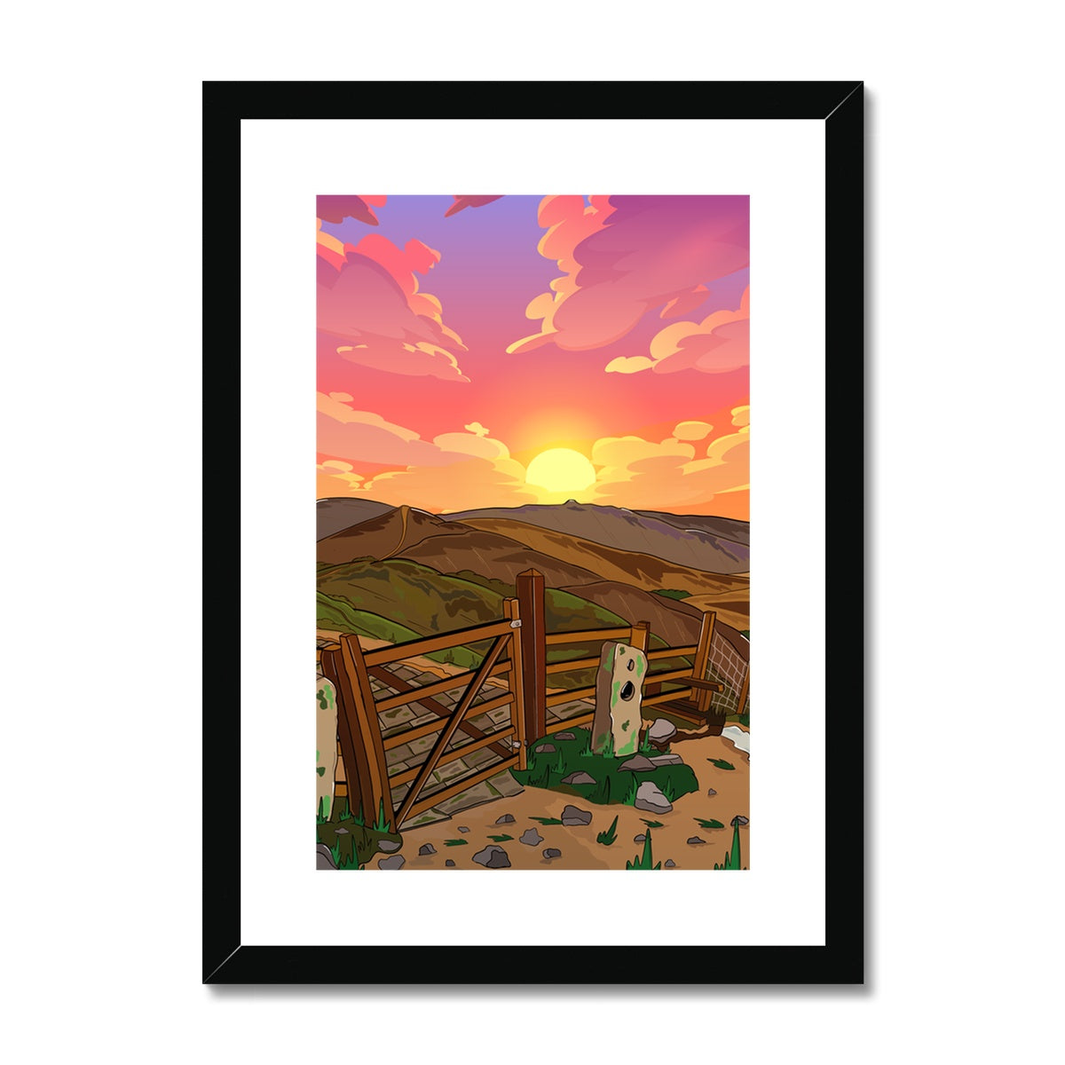 The Great Ridge Framed & Mounted Print