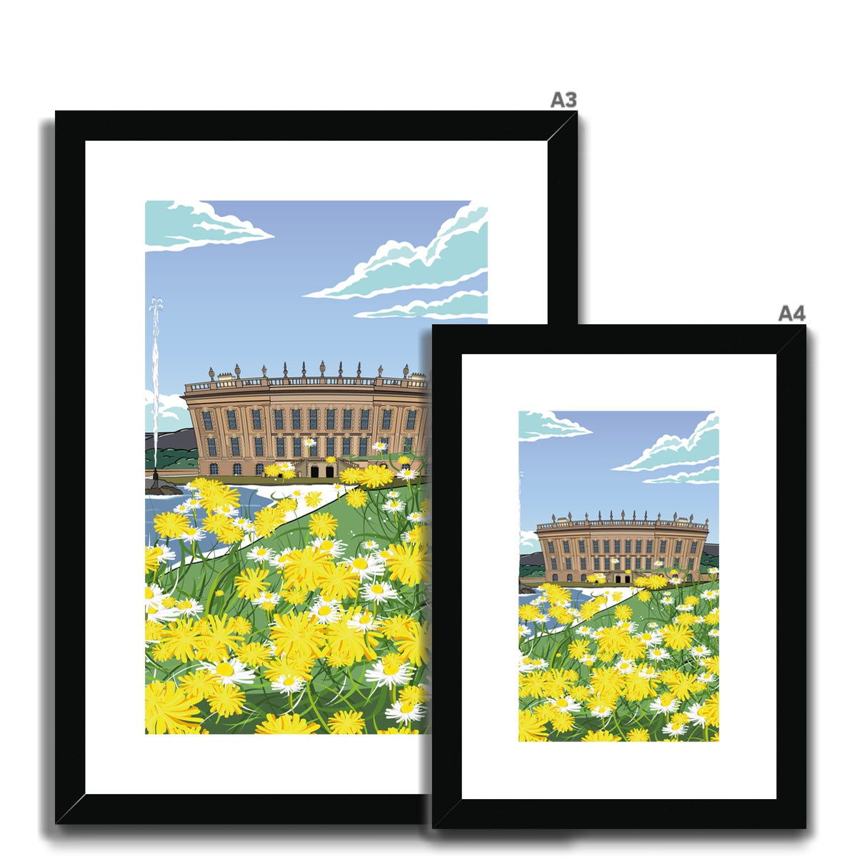 Chatsworth - In Bloom Framed & Mounted Print