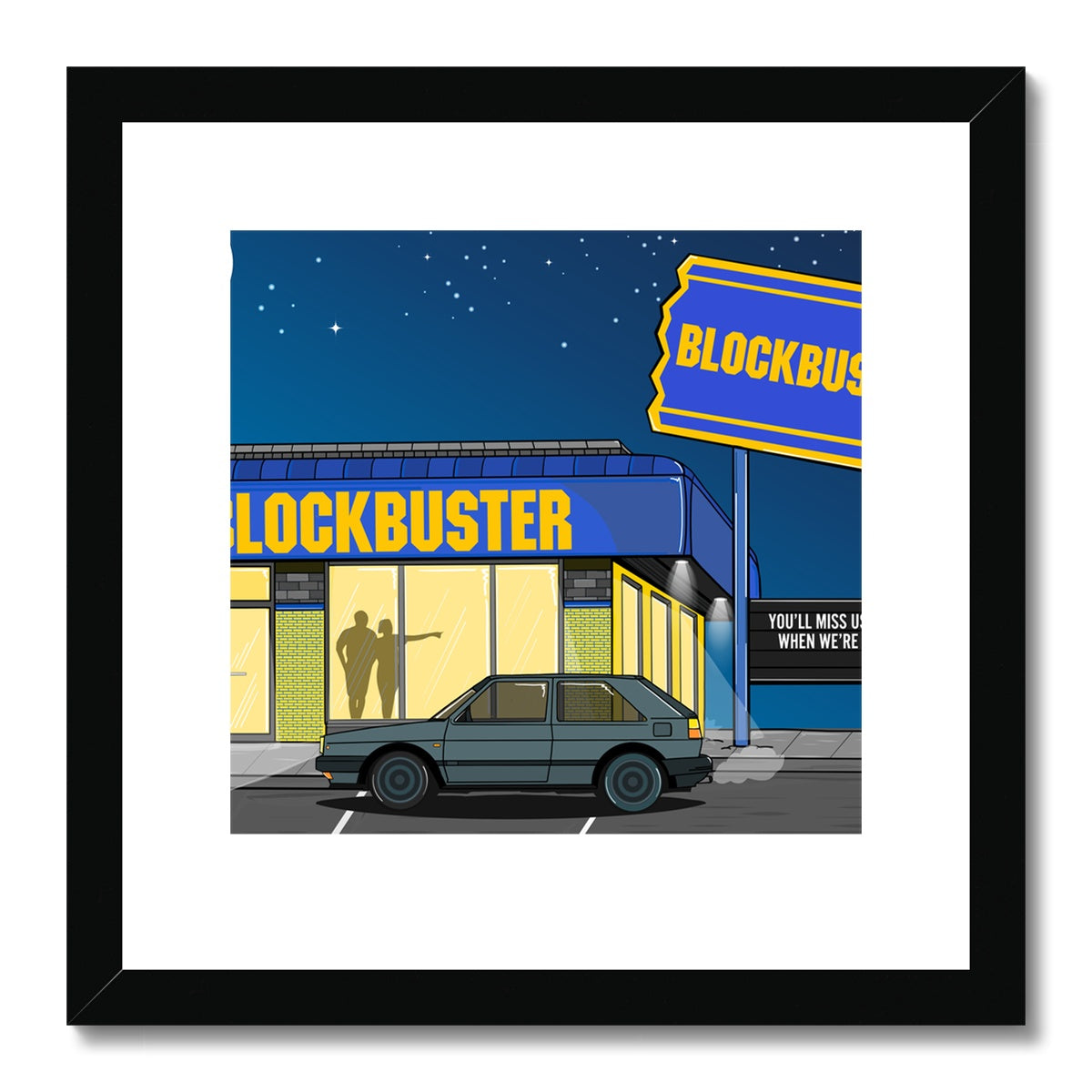 Blockbuster Nights Framed & Mounted Print