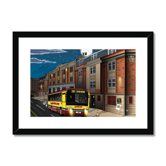 Wow Bus Framed & Mounted Print