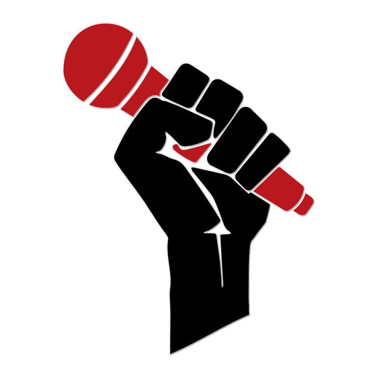 POWER TO THE MIC Temporary Tattoo