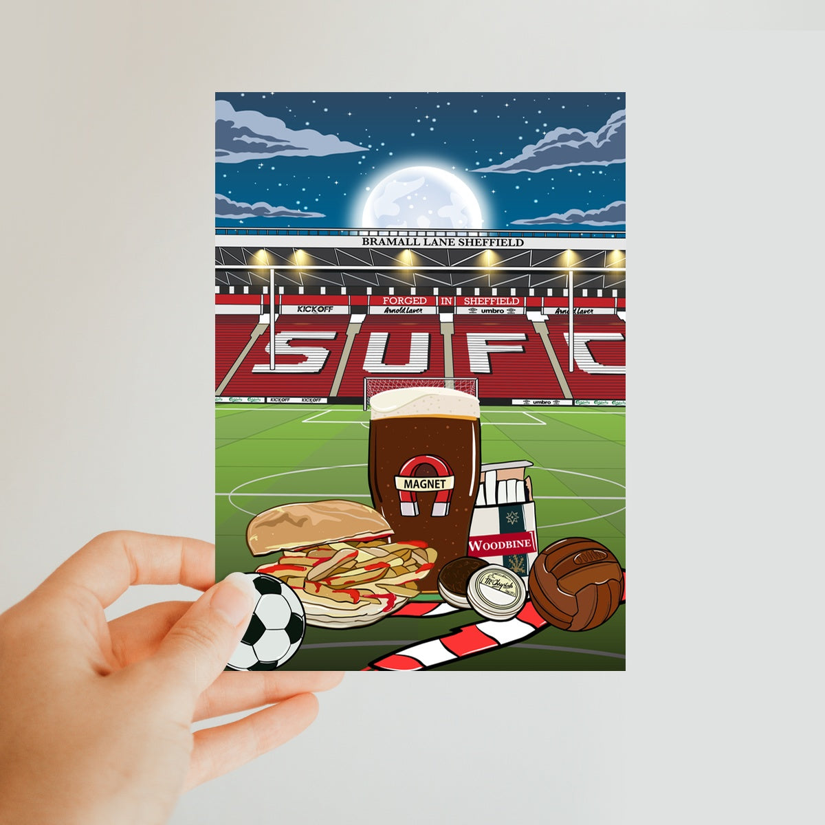 SUFC - Like a night out in Sheffield Classic Postcard