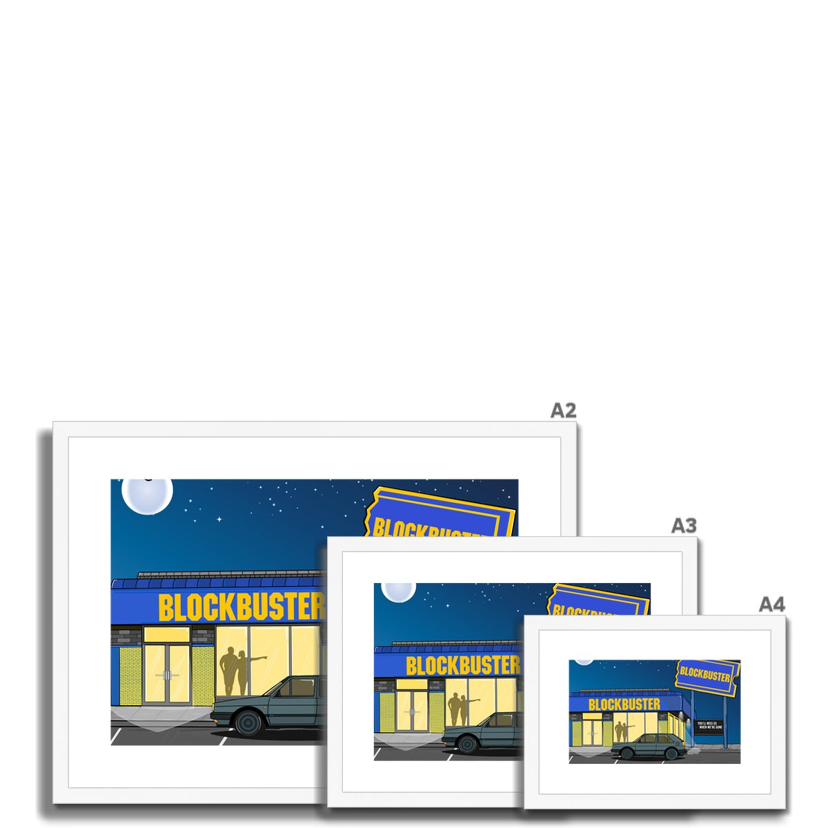Blockbuster Nights Framed & Mounted Print