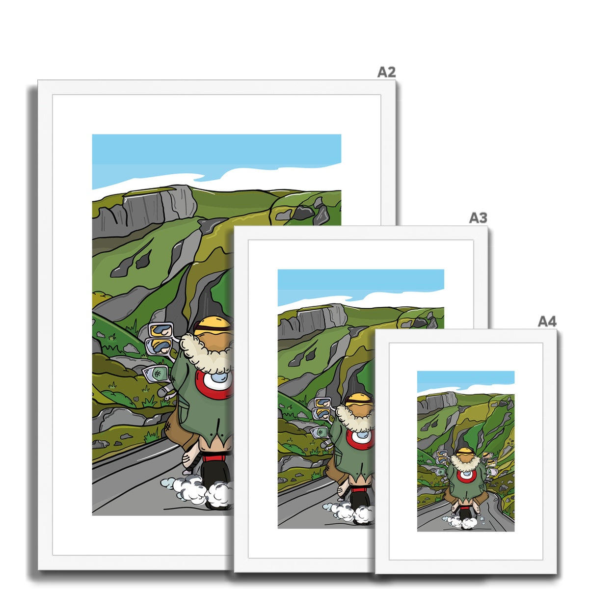 Winnats Pass Framed & Mounted Print