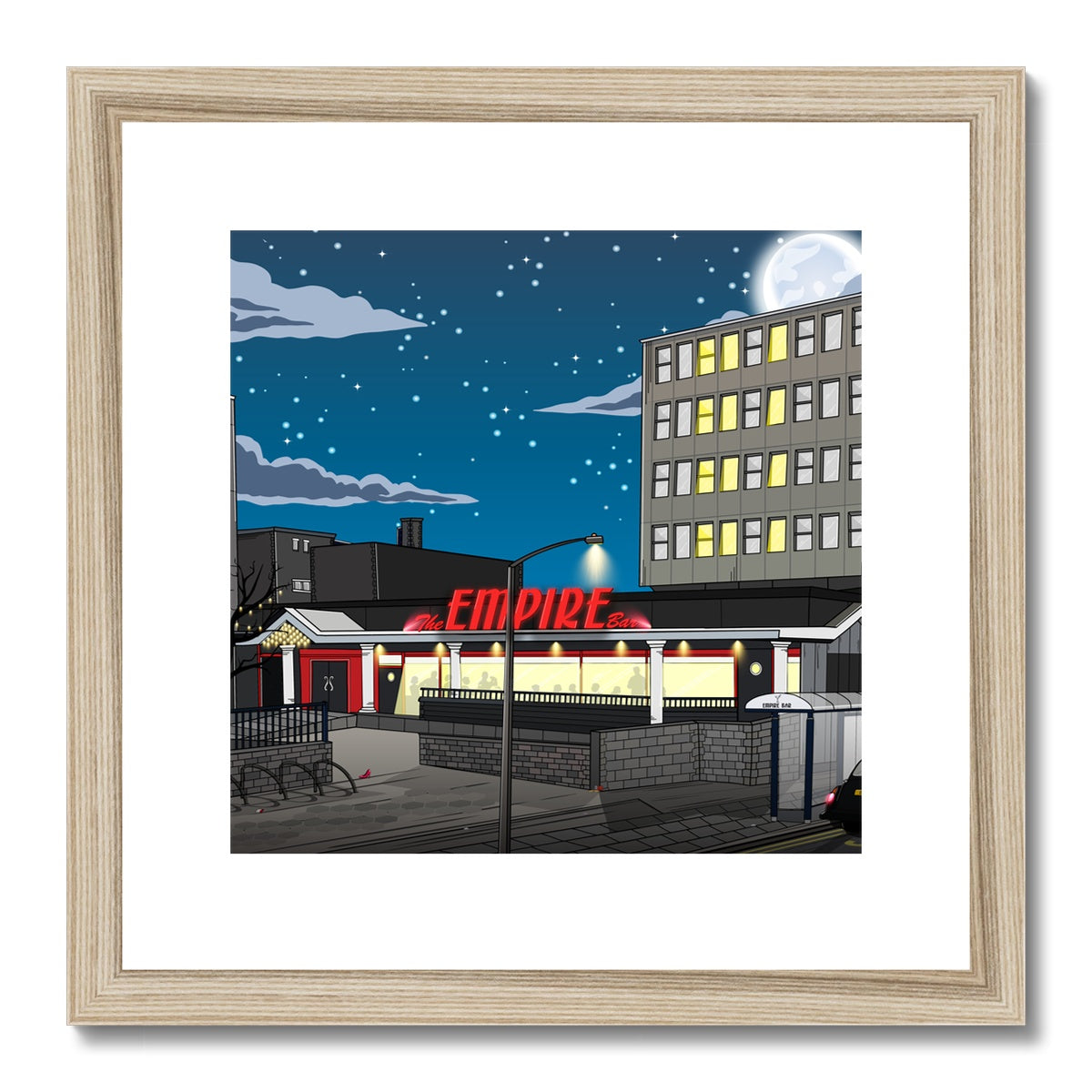 Empire Bar Framed & Mounted Print