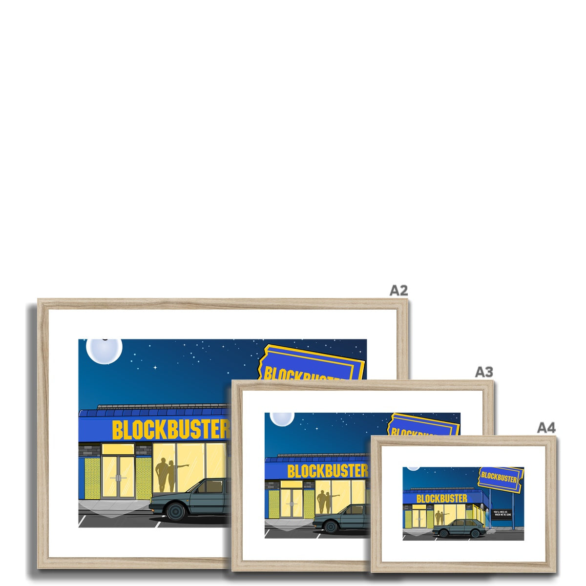 Blockbuster Nights Framed & Mounted Print